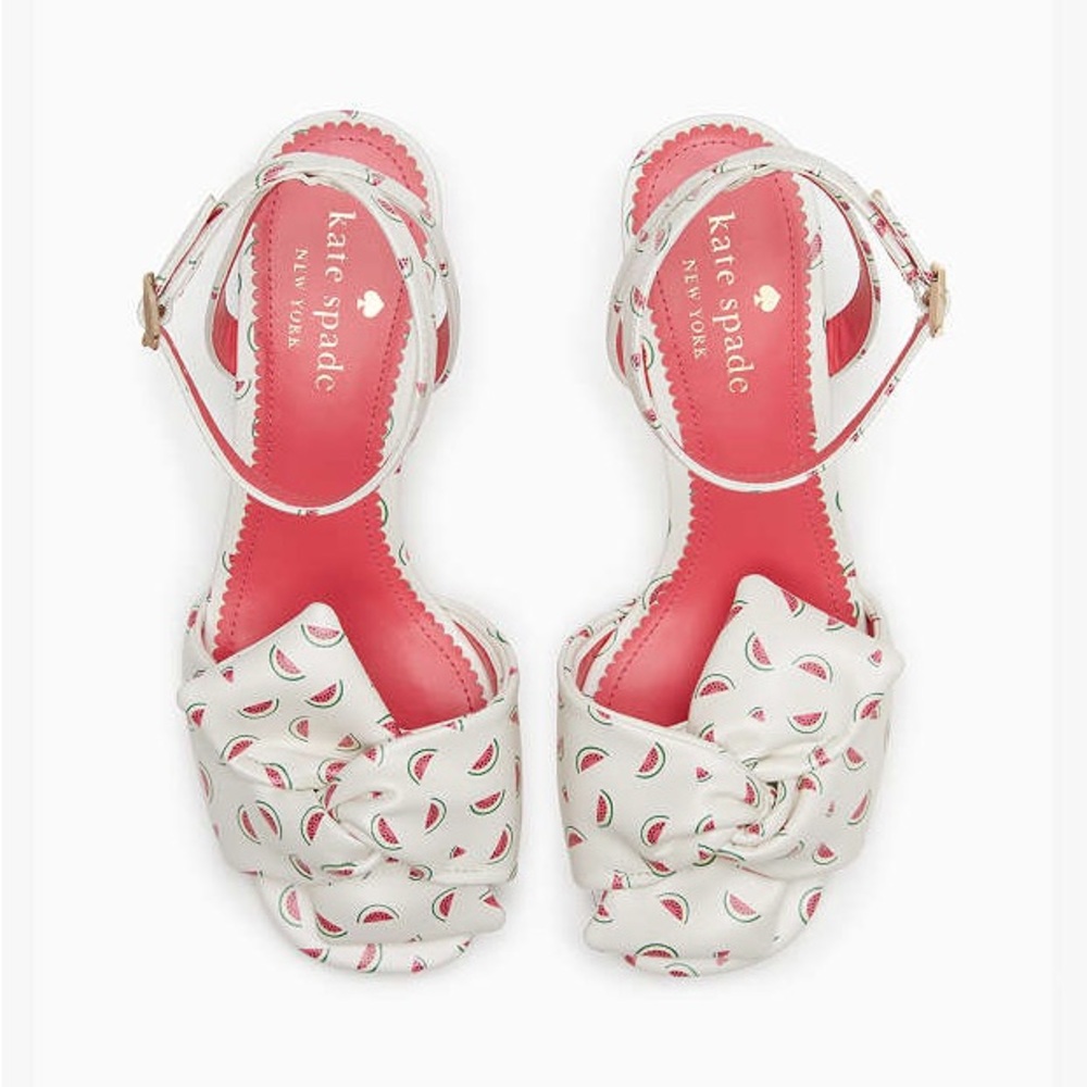 Kate Spade Camille Watermelon Party Sandals  NEW!! Super Rare Fun Shoes Size 8 - Picture 2 of 13